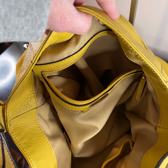 b. makowsky Vibrant Yellow Hobo Bag - Picture 14 of 14
